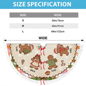 Grandma's Favorite Cookies - Christmas Gift For Grandma - Personalized Christmas Tree Skirt