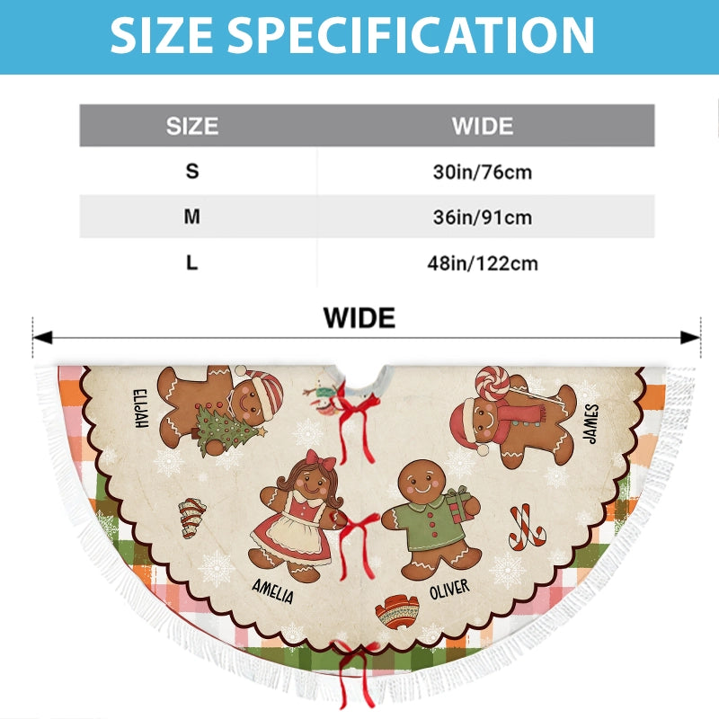 Grandma's Favorite Cookies - Christmas Gift For Grandma - Personalized Christmas Tree Skirt