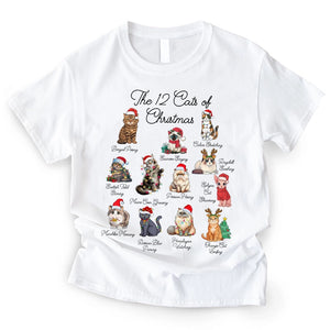 The 12 Cats Of Christmas - Gift For Cat Lovers, Pet Lovers - Personalized Sweatshirt
