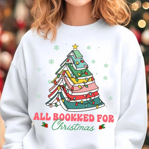 All Booked For Christmas - Personalized Sweatshirt