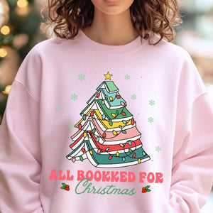 All Booked For Christmas - Personalized Sweatshirt