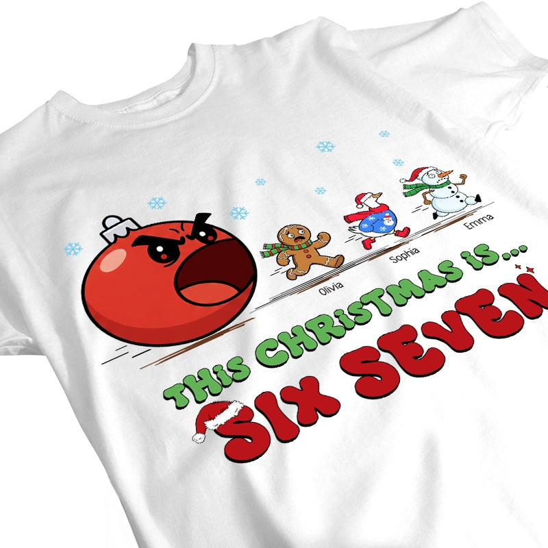 Funny Christmas Running - Personalized T-Shirt