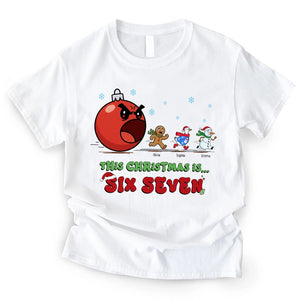 Funny Christmas Running - Personalized T-Shirt