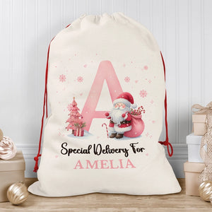 Santa Bags With Name - Santa Sack For Kids - Personalized Christmas Bag