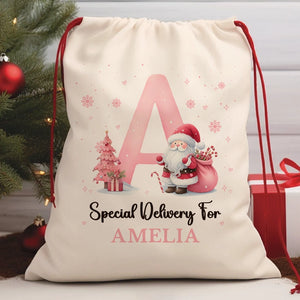 Santa Bags With Name - Santa Sack For Kids - Personalized Christmas Bag