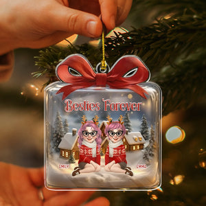 Besties Forever - Gift For Bestie, Friends, Sisters - Personalized Acrylic Ornament