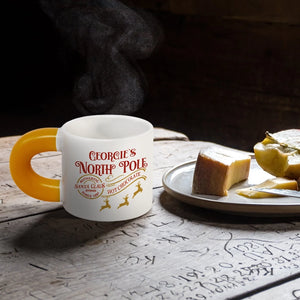 North Pole - Christmas Children's Hot Chocolate Mug - Personalized Chunky Mug