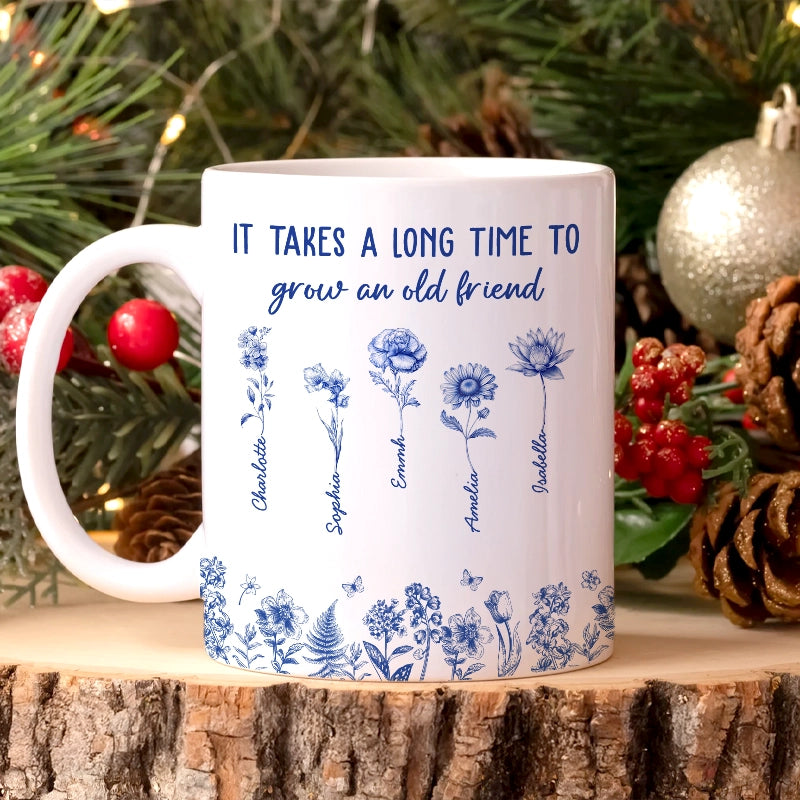 It Takes A Long Time To Grow An Old Friend - Personalized Mug