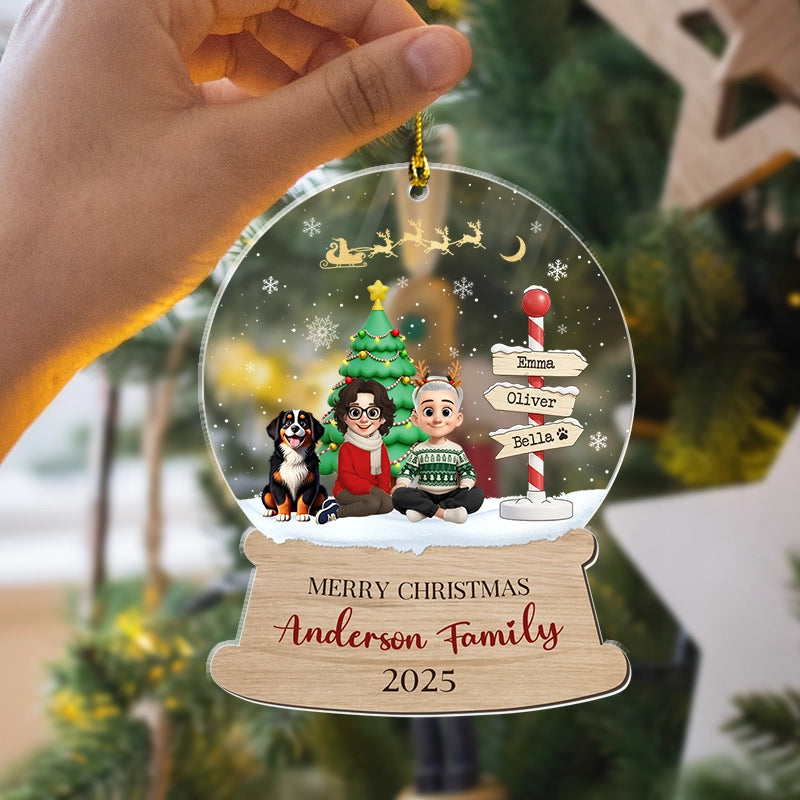 First Christmas With Our Pet - Personalized Acrylic Ornament