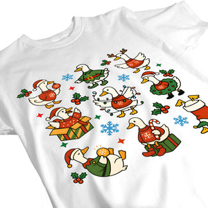 Just A Jolly Goose - Funny Christmas Gift - Personalized T-Shirt