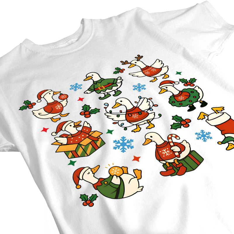 Just A Jolly Goose - Funny Christmas Gift - Personalized T-Shirt