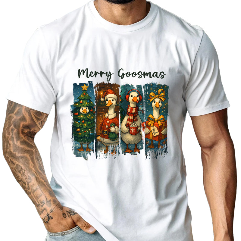Just A Jolly Goose - Funny Christmas Gift - Personalized T-Shirt