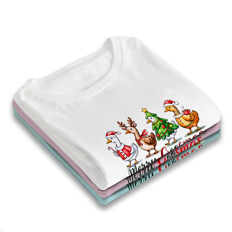 Just A Jolly Goose - Funny Christmas Gift - Personalized T-Shirt