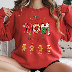 This Grandma Belongs To - Christmas Gift For Grandma - Personalized Sweatshirt