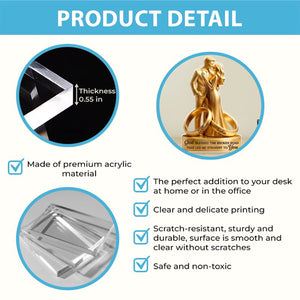 Couple Wedding Anniversary Gift - Personalized Shaped Acrylic Plaque